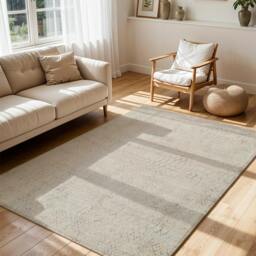 Rackhams Nathan-Modern Grey Beige Brown Graphic Fringe Rug - 200 x 290 cm - thumbnail 2