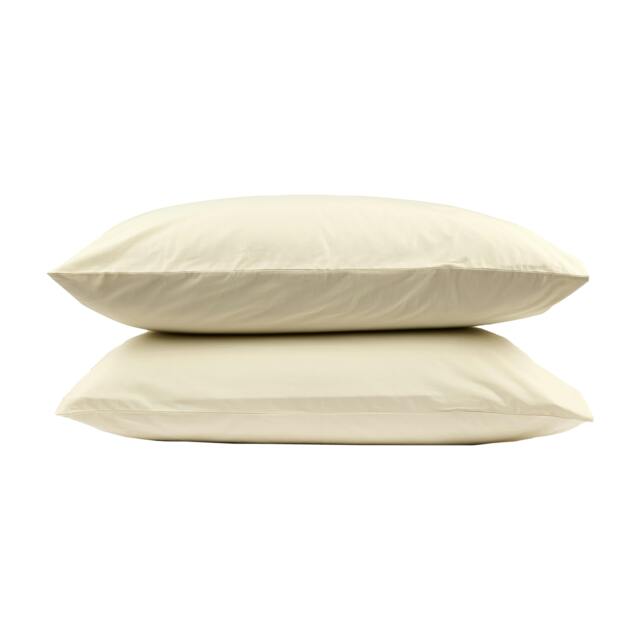Rackhams 5 Star Classic Pillowcase - Pair - Cream - Standard - image 1