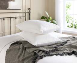 Rackhams 5 Star Classic Pillowcase - Pair - Cream - Standard - thumbnail 2