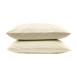 Rackhams 5 Star Classic Pillowcase - Pair - Cream - Standard - thumbnail 1