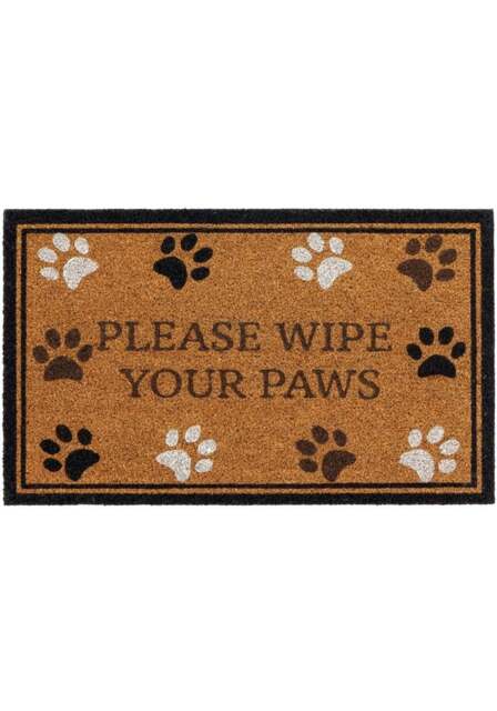 Rackhams Eco-Friendly Wipe Your Paws Coir Doormat - 45x75 cm - image 1