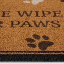 Rackhams Eco-Friendly Wipe Your Paws Coir Doormat - 45x75 cm - thumbnail 2