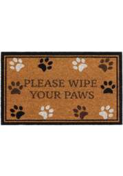 Rackhams Eco-Friendly Wipe Your Paws Coir Doormat - 45x75 cm - thumbnail 1