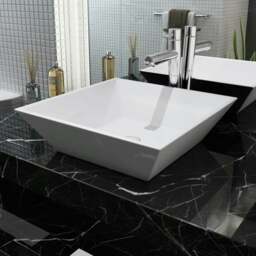 Rackhams Basin Square Ceramic White 41.5x41.5x12 cm - thumbnail 1