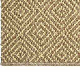 Rackhams Washable Designer Mat Diamond Beige - 132 - 57X90 cm - thumbnail 2