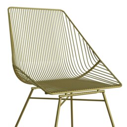 Rackhams Ellis Accent Dining Chair Grey Metal - thumbnail 4