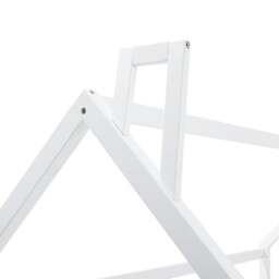 Rackhams Solid Wooden House Bed Frame Low Toddler Bed with Fence and Roof - thumbnail 5