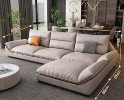 Rackhams A900 Quinn Four Seater, Four Seater Corner Sofa, Leathaire - Four Seater 330cm - thumbnail 6