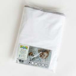 Rackhams Fitted Cotbed Mattress Protector 140 x 70cm - thumbnail 3