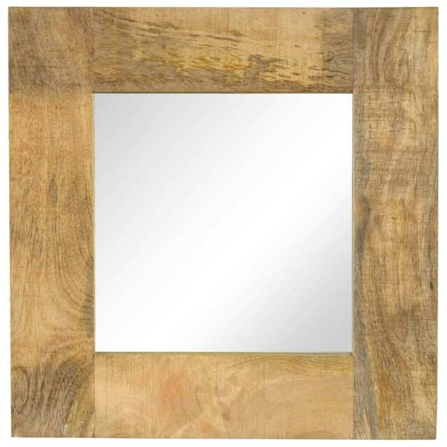 Rackhams Mirror Solid Mango Wood 50x50 cm