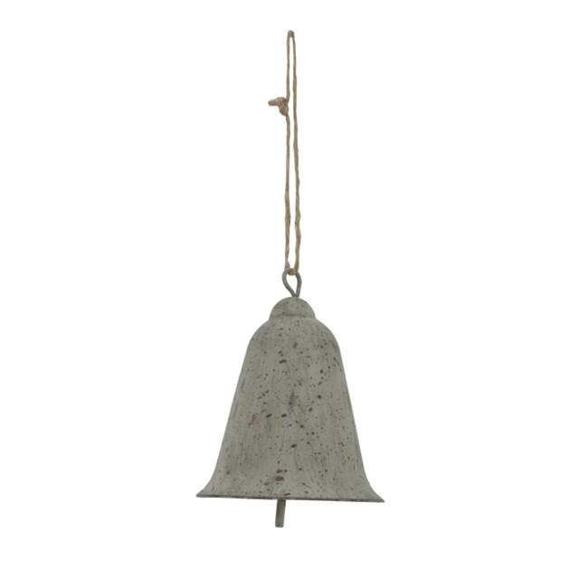 Rackhams Metal Bell Christmas Hanging Decoration - Grey - Grey - 10cm x 8cm x 8cm - 100% Mixed - image 1
