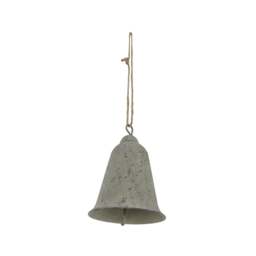 Rackhams Metal Bell Christmas Hanging Decoration - Grey - Grey - 10cm x 8cm x 8cm - 100% Mixed - thumbnail 2