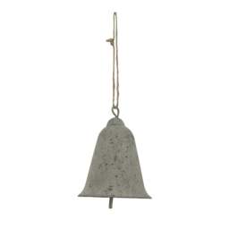 Rackhams Metal Bell Christmas Hanging Decoration - Grey - Grey - 10cm x 8cm x 8cm - 100% Mixed - thumbnail 1