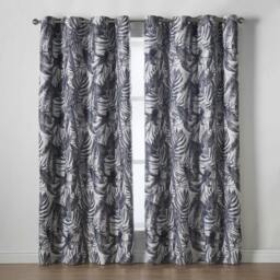 Rackhams Mala Room Darkening Ring Top Curtains - Green - 168cm width x 137cm drop - thumbnail 3