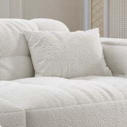Rackhams Rita Two Seater, Three Seater, Four Seater Sofa, Boucle - White - Two Seater 260CM - thumbnail 3