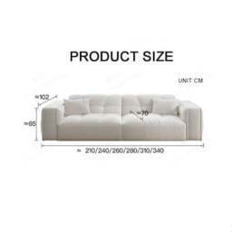 Rackhams Rita Two Seater, Three Seater, Four Seater Sofa, Boucle - White - Two Seater 260CM - thumbnail 6