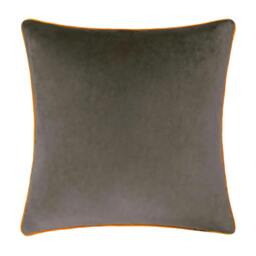 Rackhams Meridian Velvet Cushion Cover - Mocha/Pumpkin - 45cm x 45cm - Mocha/Pumpkin - 100% Polyester - thumbnail 4