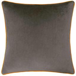 Rackhams Meridian Velvet Cushion Cover - Mocha/Pumpkin - 45cm x 45cm - Mocha/Pumpkin - 100% Polyester - thumbnail 2