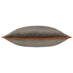 Rackhams Meridian Velvet Cushion Cover - Mocha/Pumpkin - 45cm x 45cm - Mocha/Pumpkin - 100% Polyester - thumbnail 3