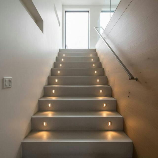 Rackhams Round 1 Watt Recessed Indoor Step Light - image 1