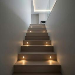 Rackhams Round 1 Watt Recessed Indoor Step Light - thumbnail 3