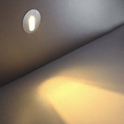 Rackhams Round 1 Watt Recessed Indoor Step Light - thumbnail 2