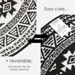 Rackhams Outdoor Rug Luxury Waterproof Reversible, For Garden, Round Motif - 180 x 180 cm - thumbnail 5