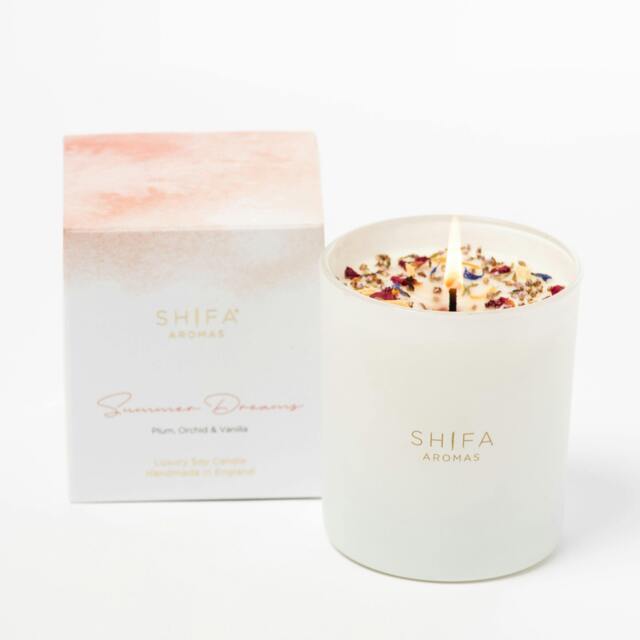 Rackhams Summer Dreams Glass Candle - Plum, Orchid & Vanilla - image 1