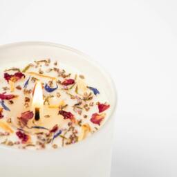 Rackhams Summer Dreams Glass Candle - Plum, Orchid & Vanilla - thumbnail 2