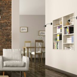 Rackhams Maxi Black Wall Lamp 1XGU10 High Quality Hand Made Scandi Style Wall Light Stylish Subtle And Fully Adjustable - thumbnail 5
