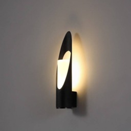 Rackhams 5 Watt 300mm Tall Black Outdoor LED Wall Lantern - thumbnail 2