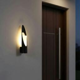 Rackhams 5 Watt 300mm Tall Black Outdoor LED Wall Lantern