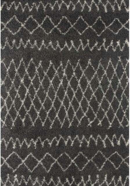 Rackhams Moroccan Dark Grey Shaggy Rug - 940 - 180X270 cm - image 1