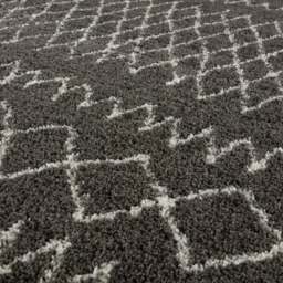 Rackhams Moroccan Dark Grey Shaggy Rug - 940 - 180X270 cm - thumbnail 2