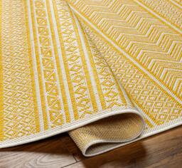 Rackhams Eagean-Global Yellow Ivory Off-White In- & Outdoor Rug - 130 x 180 cm - thumbnail 4