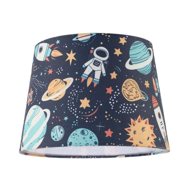 Rackhams Space Themed Childrens Lamp Shade with Rockets Planets and Astronauts - image 1