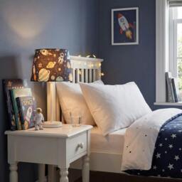 Rackhams Space Themed Childrens Lamp Shade with Rockets Planets and Astronauts - thumbnail 6