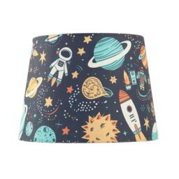 Rackhams Space Themed Childrens Lamp Shade with Rockets Planets and Astronauts - thumbnail 4