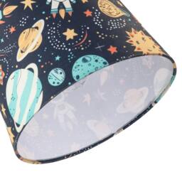 Rackhams Space Themed Childrens Lamp Shade with Rockets Planets and Astronauts - thumbnail 5