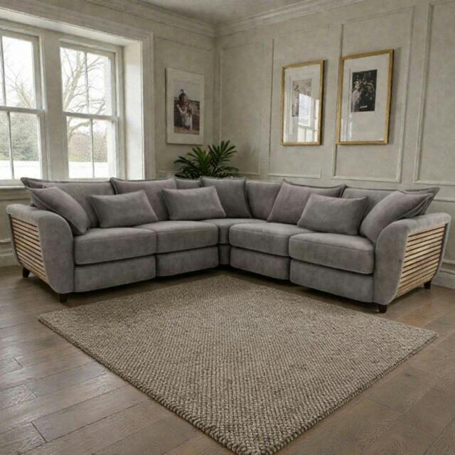 Rackhams Atelier 2C2 Large Corner Sofa Set - Grey - image 1