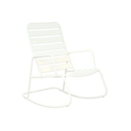 Rackhams Roberta Rocking Chair in White - White - thumbnail 1
