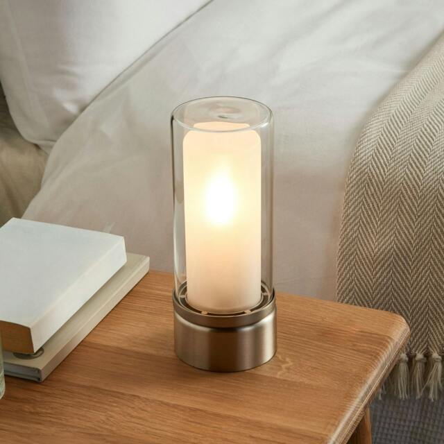 Rackhams Chepstow Silver & Glass Touch Table Lamp - image 1