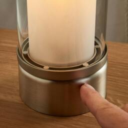 Rackhams Chepstow Silver & Glass Touch Table Lamp - thumbnail 6