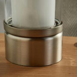 Rackhams Chepstow Silver & Glass Touch Table Lamp - thumbnail 5