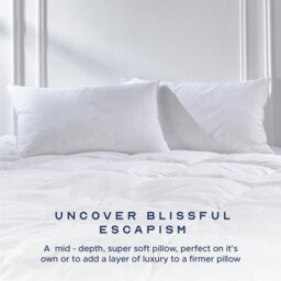 Rackhams Goose Feather And Down Medium Support Pillow - Medium - 4 - thumbnail 3