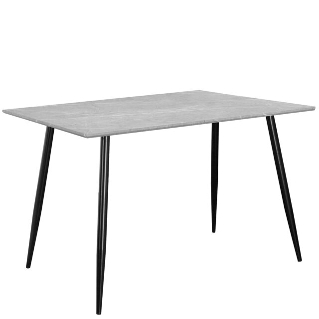 Rackhams Monza Table 120 Stone Black 120x80x76cm - Grey - image 1