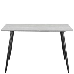 Rackhams Monza Table 120 Stone Black 120x80x76cm - Grey - thumbnail 2