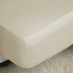 Rackhams 400 Thread Count Egyptian Cotton Ultra Deep Fitted Sheet - Cream - Cream - Single - 100% Egyptian Cotton - thumbnail 2