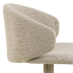 Rackhams Ella Swivel Beige Bar Stool Set of 2 - 1 - thumbnail 5