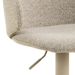Rackhams Ella Swivel Beige Bar Stool Set of 2 - 1 - thumbnail 6
